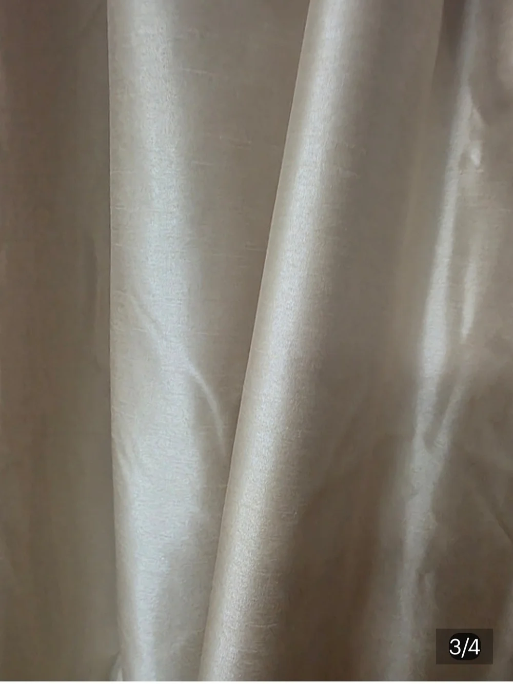 Neutral Cream Curtain Panel
